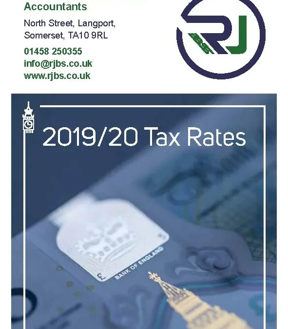 The 2019/20 tax rates are now available to download from our website